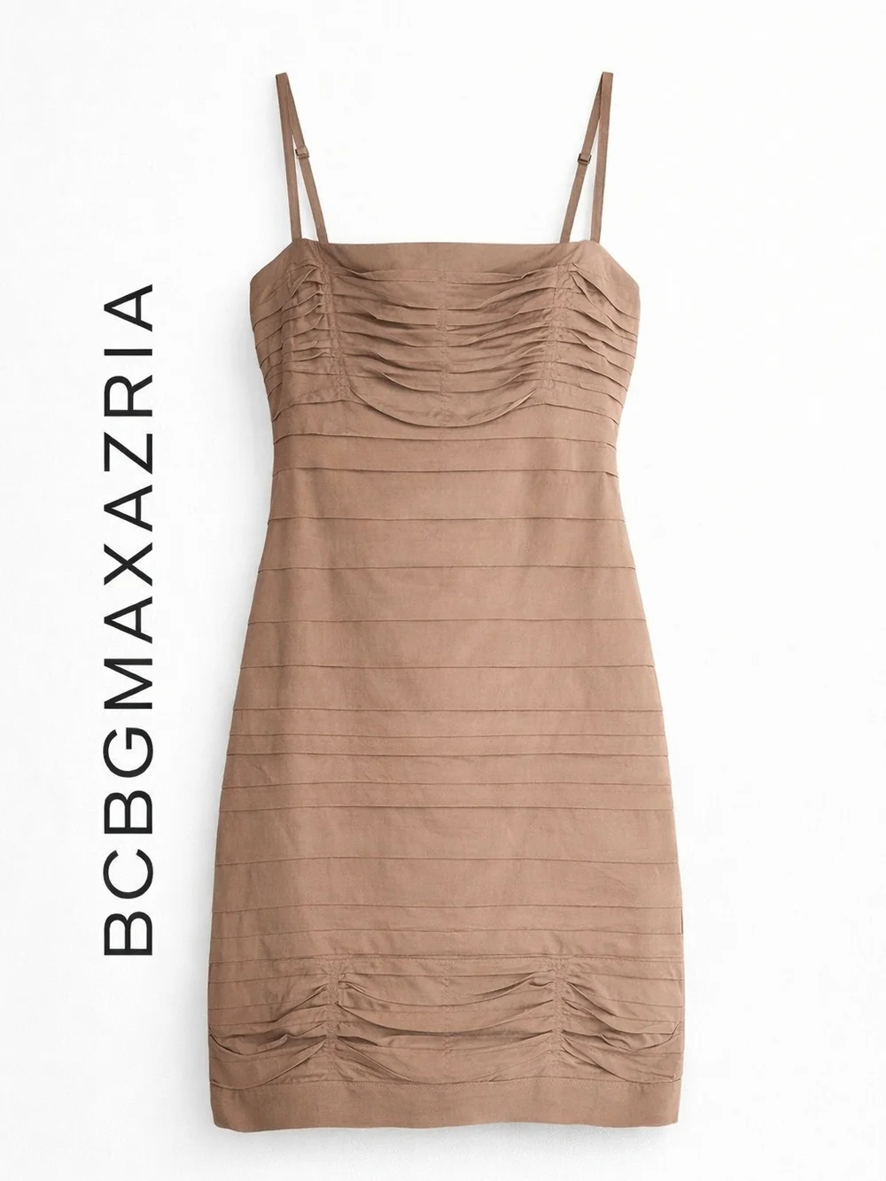 bcbgmaxazria brown dress with Gold Accents Mini Halter skimming fit Vintage BCBG MAXAZRIA brown halter